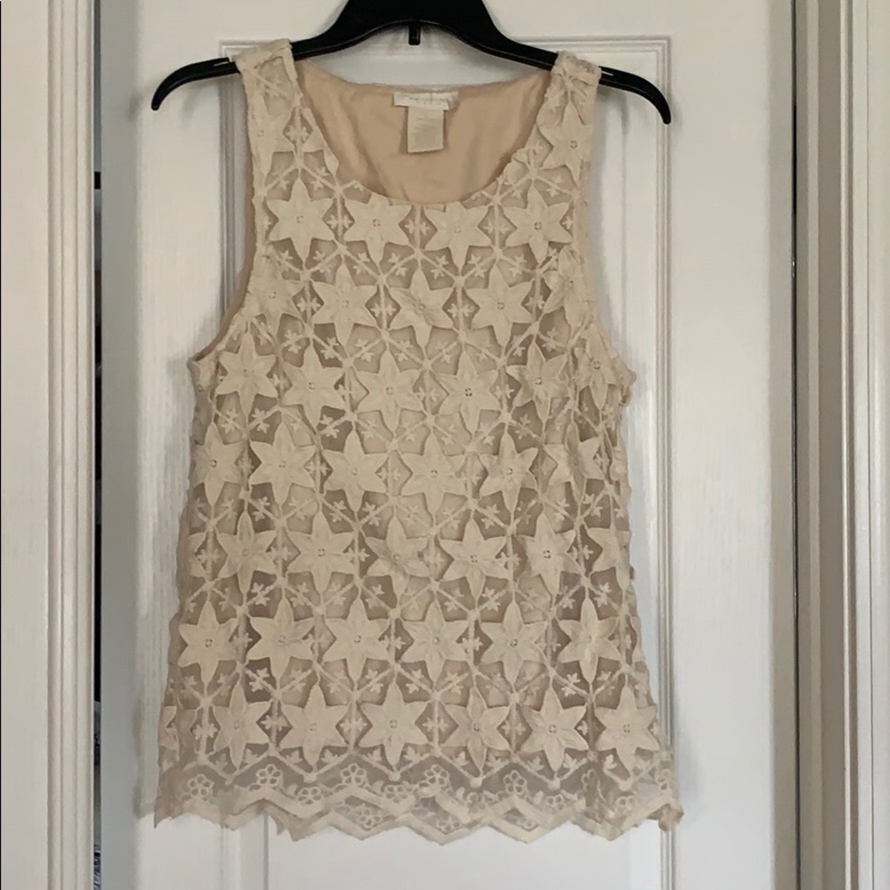 MM Couture by Miss Me crochet overlay tank